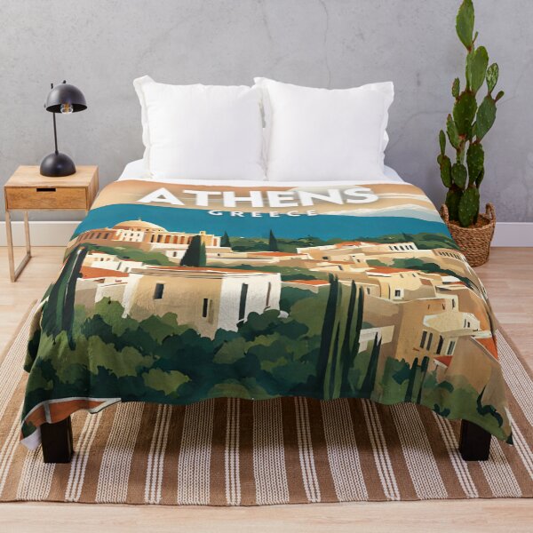 Item preview, Athens Greece Travel Poster designed and sold by ZionPosteria.