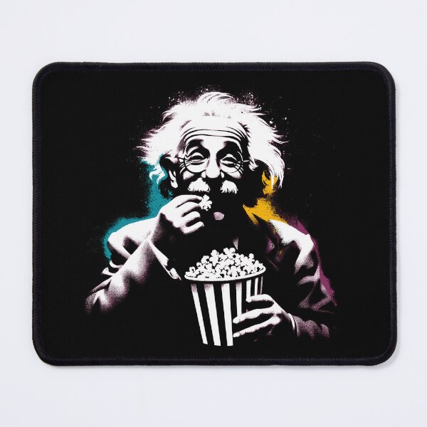 Item preview, Albert Einstein eating Popcorn designed and sold by ghan19.