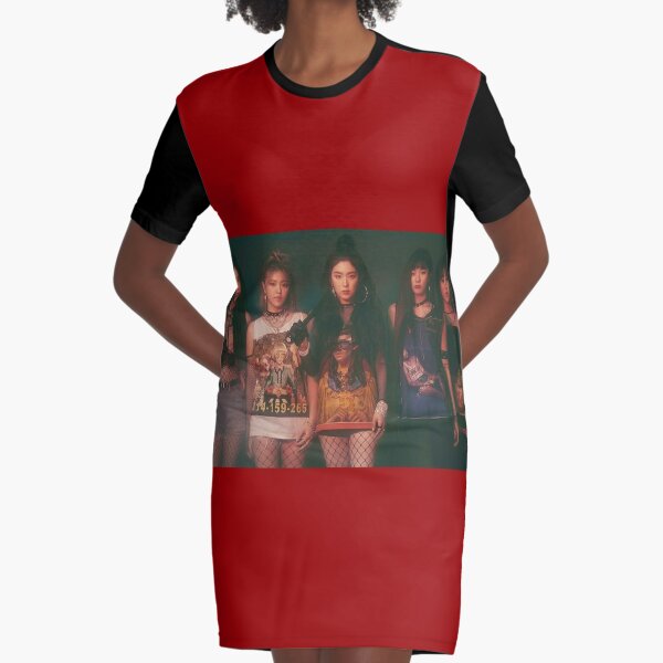 red velvet t shirt dress