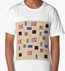 Coloured squares and rectangles Long T-Shirt