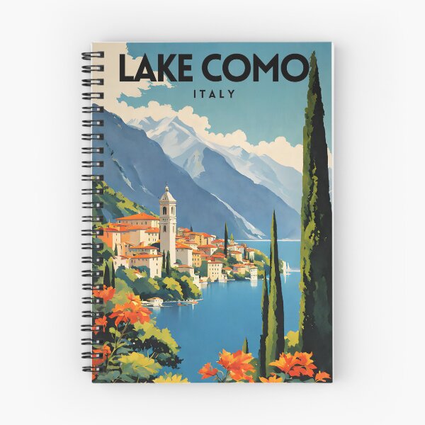 Item preview, Lago di Como Italia Retro Travel Art Poster designed and sold by ZionPosteria.