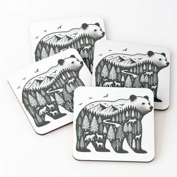 Item preview, Bear and Forest designed and sold by Blink Art Studio.