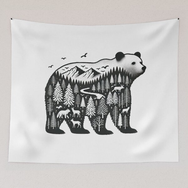 Item preview, Bear and Forest designed and sold by Blink Art Studio.