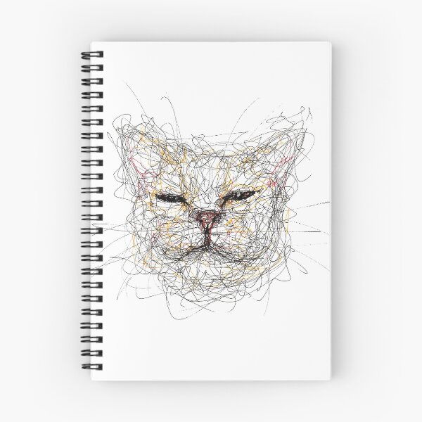 Item preview, Cat drawing and artwork with micron pens designed and sold by DipakSonarArt.