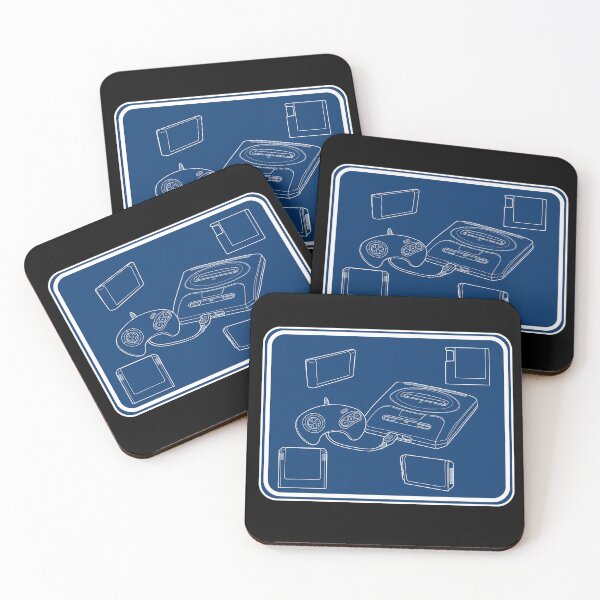 Item preview, RetroTech: 16 bit #3 (blue) designed and sold by PaleoFantasies.