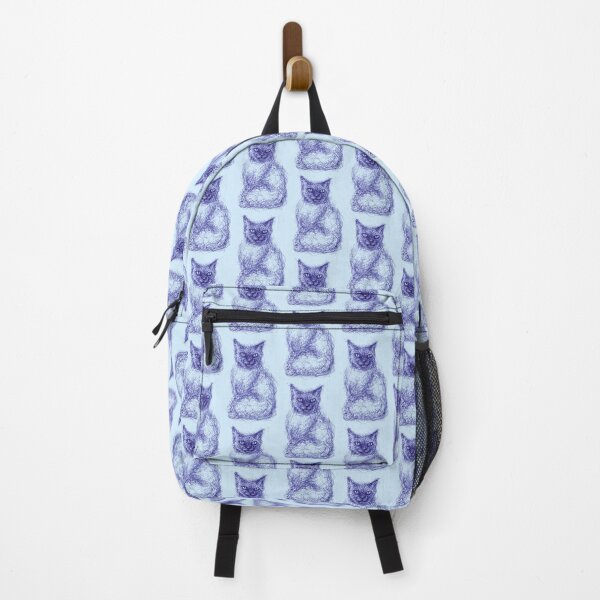 Item preview, Cat drawing with blue ball pen designed and sold by DipakSonarArt.