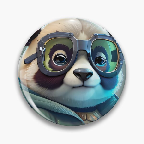Item preview, Cool panda with glasses and green jacket designed and sold by Torben2024.