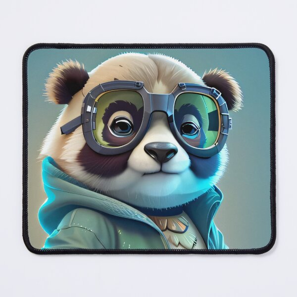 Item preview, Cool panda with glasses and green jacket designed and sold by Torben2024.