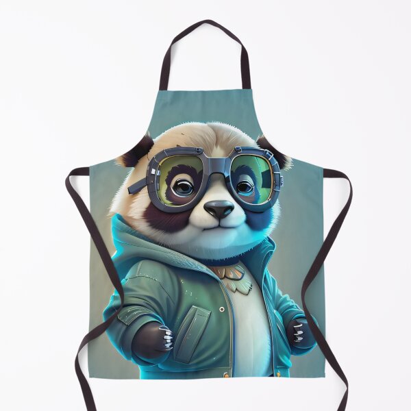 Item preview, Cool panda with glasses and green jacket designed and sold by Torben2024.