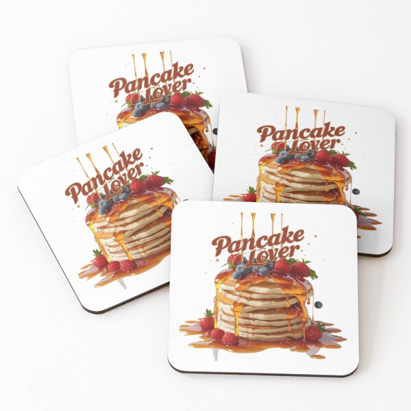 Artikelvorschau, Stapel fluffiger Pfannkuchen mit Sirup und Beeren - Pancake Lover entworfen und verkauft von deluxedigital1.