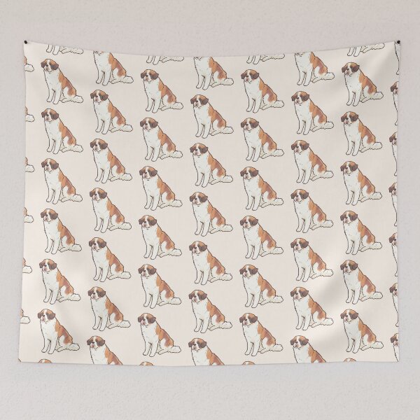 Item preview, saint bernard dog illustration  designed and sold by Artofmayara.