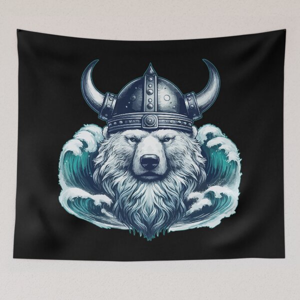 Item preview, Polar Bear Norse Mythology Viking designed and sold by TomFrontierArt.