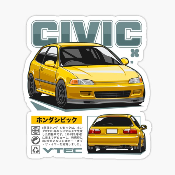 civic hatchback 安い ステッカー