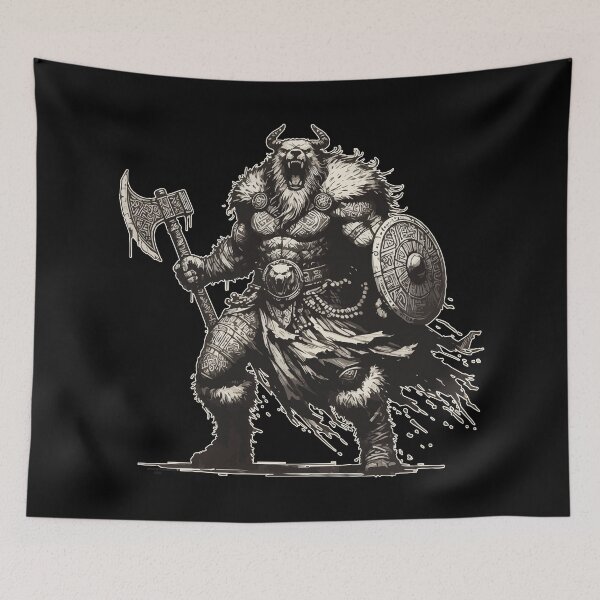 Item preview, Bear Viking Warrior Berserker Norse designed and sold by TomFrontierArt.
