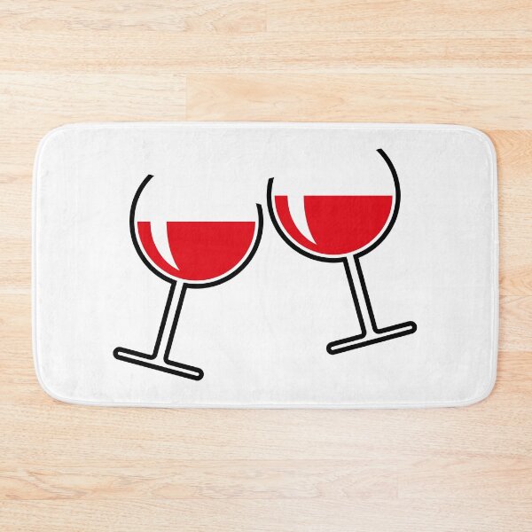 Item preview, 2 Red Wine Glasses (Cheers / Round / Open) designed and sold by MrFaulbaum.