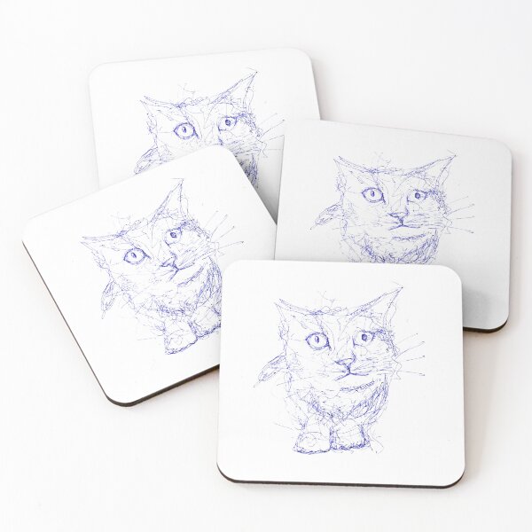 Item preview, Kitten pen drawing designed and sold by DipakSonarArt.