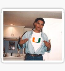 University of Miami Obama Sticker