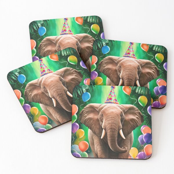 Item preview, Birthday Elephant. Birthday celebration, Cute Elephant, party animal, colorful elephant, elephant drawing designed and sold by ElephantVibes.