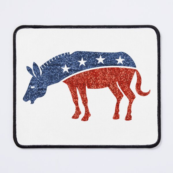 Item preview, glitter print democrat donkey designed and sold by Gossip Rag.