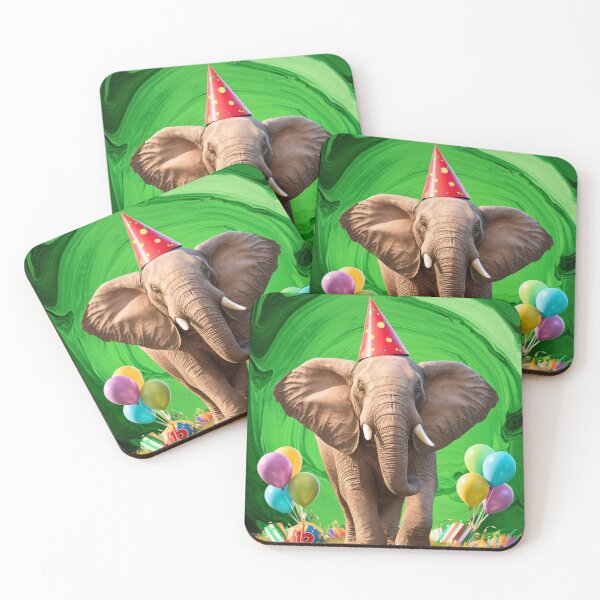 Item preview, Birthday Elephant. Birthday celebration, Cute Elephant, party animal, colorful elephant, elephant drawing designed and sold by ElephantVibes.