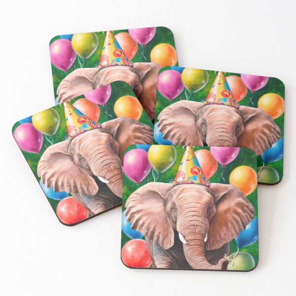 Item preview, Birthday Elephant. Birthday celebration, Cute Elephant, party animal, colorful elephant, elephant drawing designed and sold by ElephantVibes.