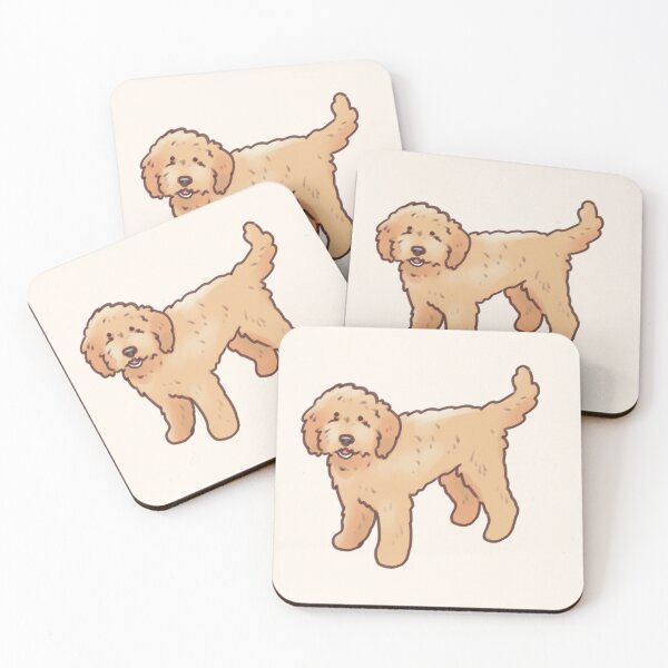Item preview, Golden doodle dog illustration  designed and sold by Artofmayara.
