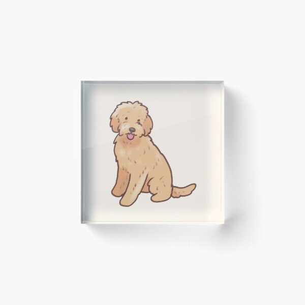 Item preview, Golden doodle dog art  designed and sold by Artofmayara.