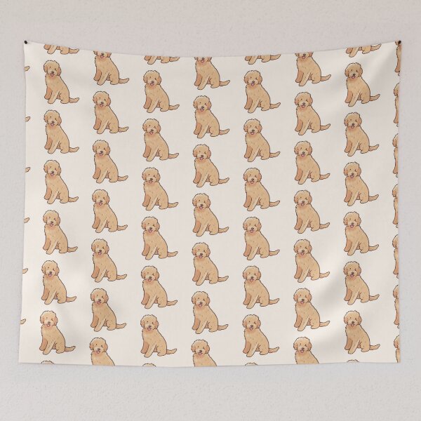 Item preview, Golden doodle dog art  designed and sold by Artofmayara.