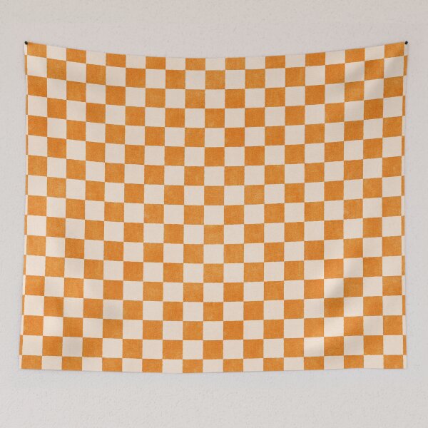 Item preview, CHECKER - 001 - Tangerine designed and sold by danielcoulmann.