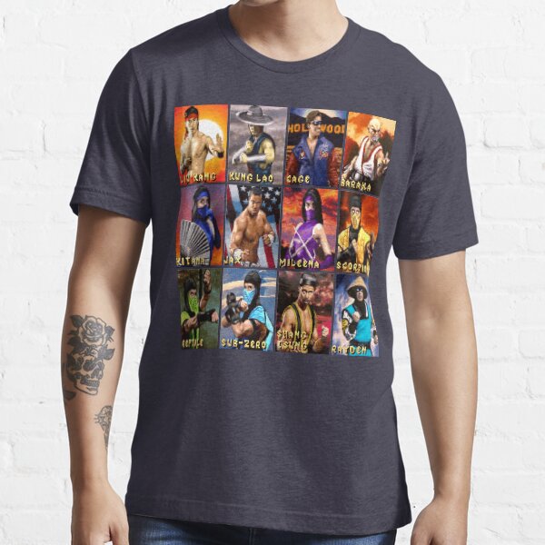 Mortal Kombat 2 SNES Character Portraits Essential T-Shirt
