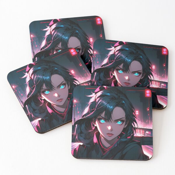 Item preview, Cyberpunk Kunoichi Black Hair designed and sold by AIExtinctionist.