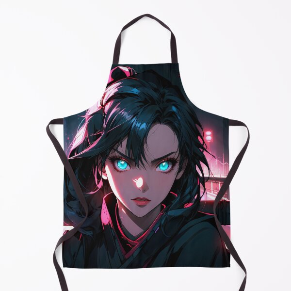 Item preview, Cyberpunk Kunoichi Black Hair designed and sold by AIExtinctionist.