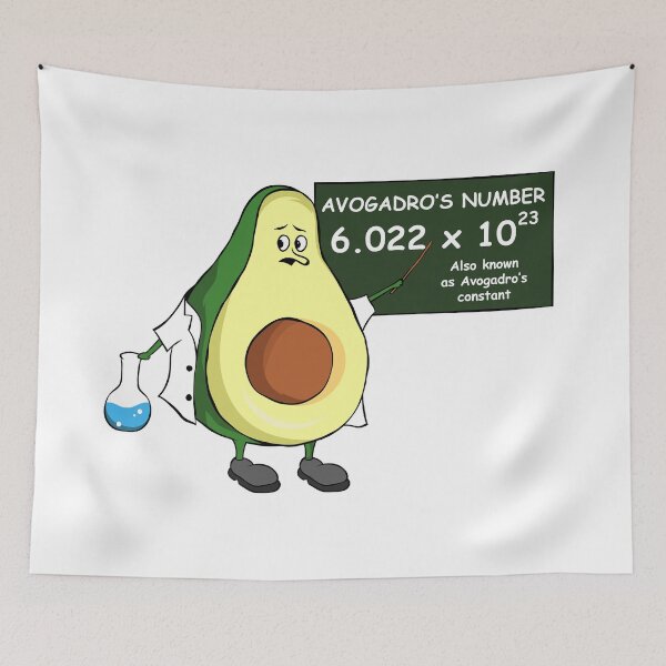Item preview, Avogadro The Avocado: Chemistry Tutor designed and sold by Starstacks.