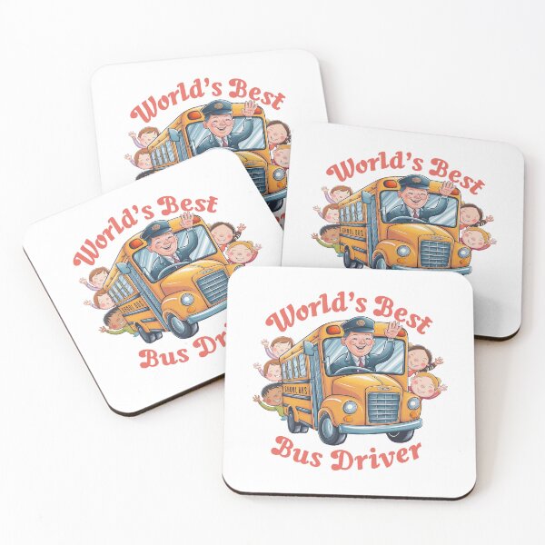 Item preview, World's Best Bus Driver Fun Cartoon designed and sold by behnay.