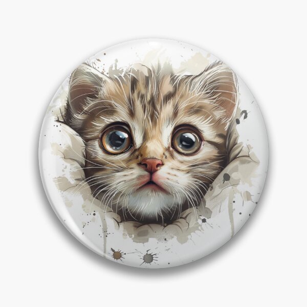 Item preview, The cat's face came out of the hole. designed and sold by hanandgil.