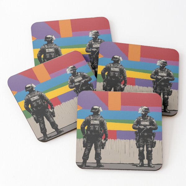 Item preview, Banksy-style mural police designed and sold by ModernTwisted.