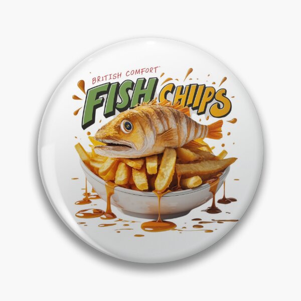 Item preview, Crispy Fish and Chips - British Comfort designed and sold by deluxedigital1.