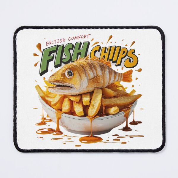 Item preview, Crispy Fish and Chips - British Comfort designed and sold by deluxedigital1.