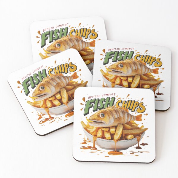Item preview, Crispy Fish and Chips - British Comfort designed and sold by deluxedigital1.