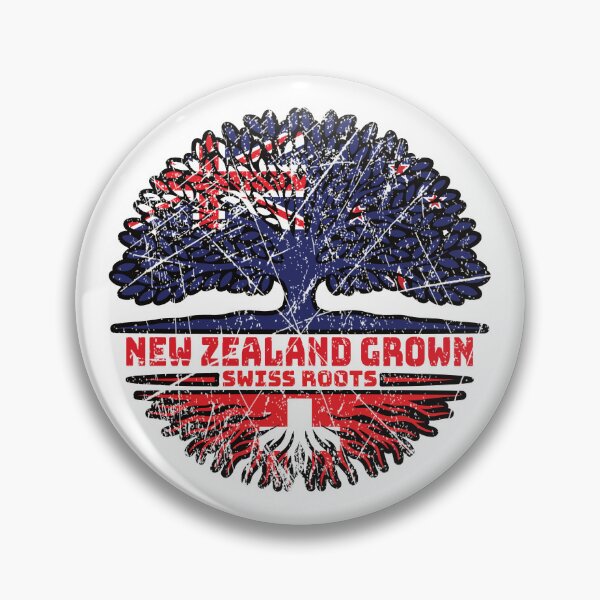 Item preview, Switzerland Swiss New Zealander New Zealand Tree Roots Flag designed and sold by FlagX.