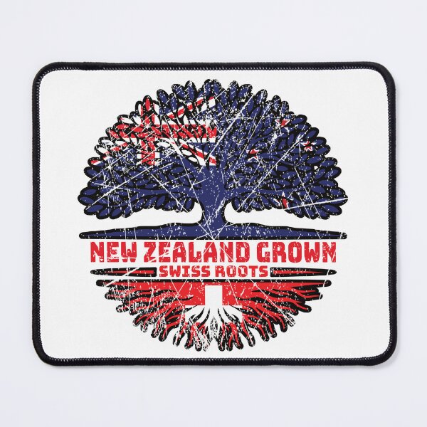 Item preview, Switzerland Swiss New Zealander New Zealand Tree Roots Flag designed and sold by FlagX.