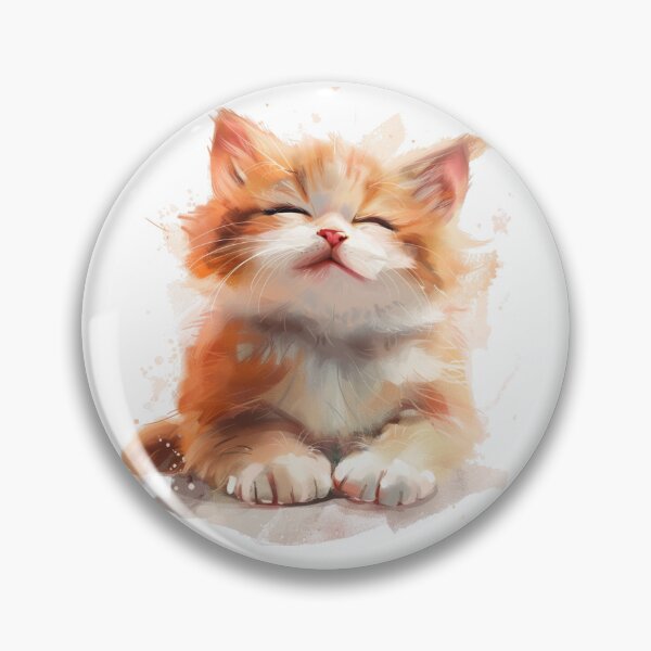 Item preview, Orange cat smiles sweetly designed and sold by hanandgil.