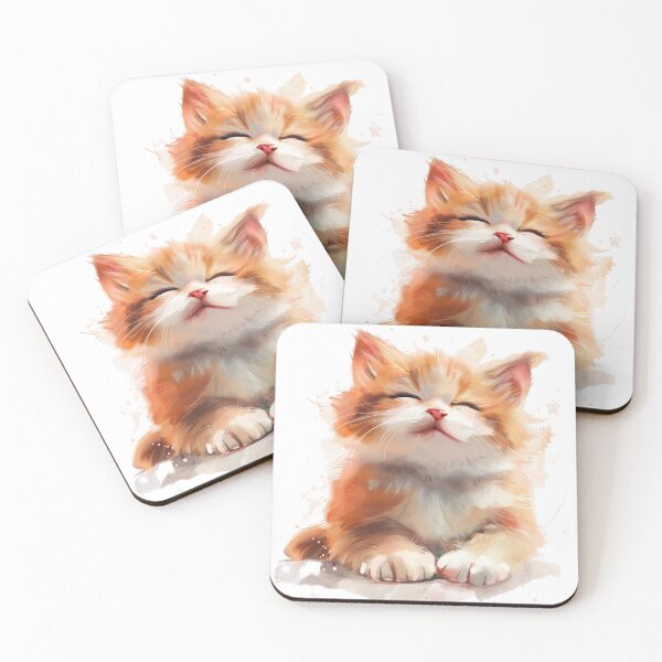 Item preview, Orange cat smiles sweetly designed and sold by hanandgil.