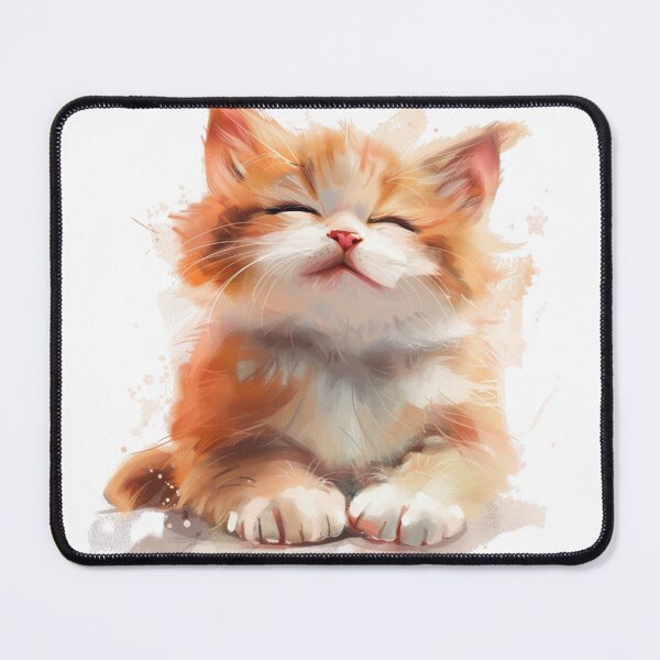Item preview, Orange cat smiles sweetly designed and sold by hanandgil.