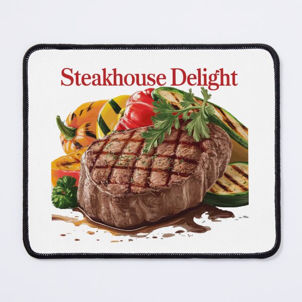 Item preview, Sizzling Steak with Grilled Vegetables - Steakhouse Delight designed and sold by deluxedigital1.