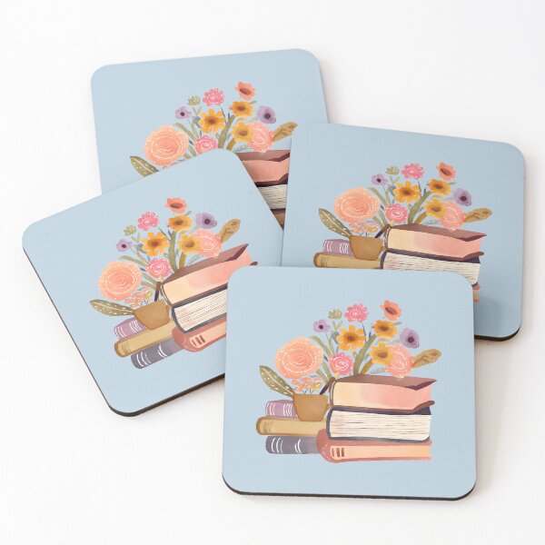 Item preview, Cute Books and Flowers and Coffee Mug designed and sold by FarmOfCuties.