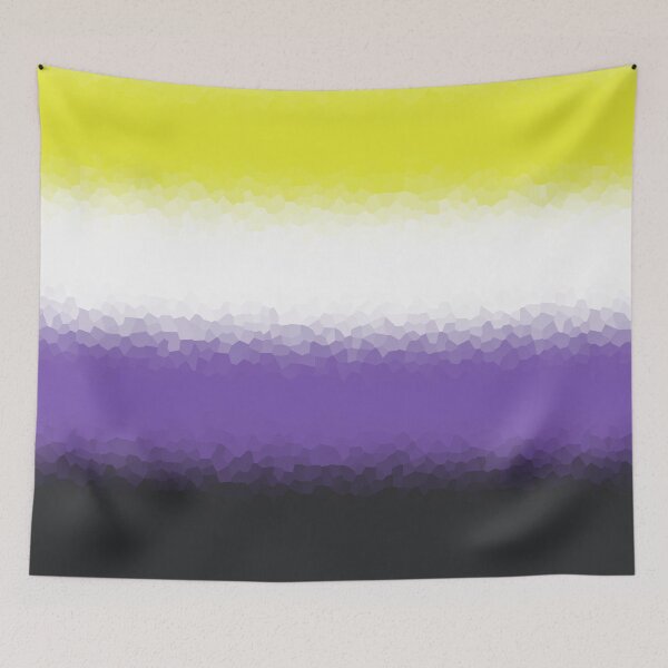 Item preview,  Nonbinary Pride Flag Crystalized, Nonbinary Design designed and sold by Travelslightly.