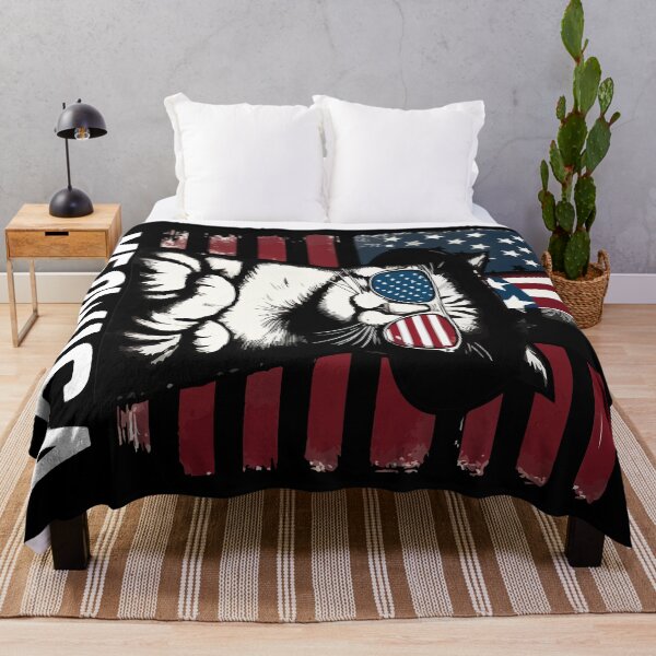 Item preview, Meowica 4th of July Funny Cat American Flag designed and sold by TomFrontierArt.
