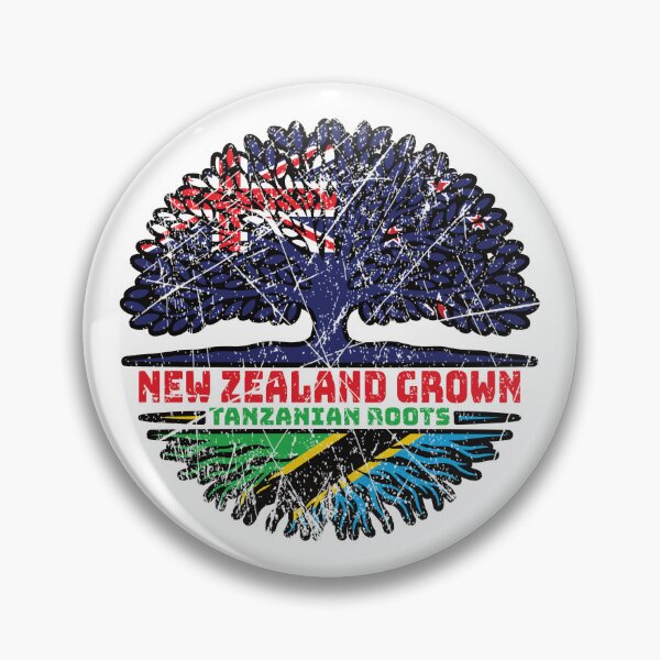Item preview, Tanzania Tanzanian New Zealander New Zealand Tree Roots Flag designed and sold by FlagX.
