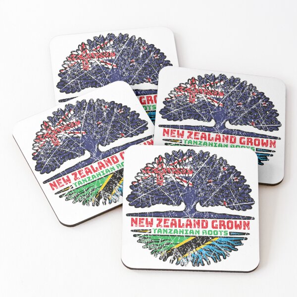 Item preview, Tanzania Tanzanian New Zealander New Zealand Tree Roots Flag designed and sold by FlagX.
